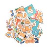 50Pcs 50 Styles Paper Shiba Inu Dog Cartoon Stickers Sets STIC-P004-23A-2