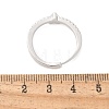 S925 Sterling Silver Adjustable Letter Rings for Women RJEW-M068-01P-A-3