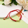 Adjustable Nylon Thread Braided Bead Bracelets BJEW-JB05695-02-4