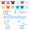 SUNNYCLUE DIY Transparent Butterfly Drop Earring Making Kit DIY-SC0018-34-2