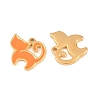 304 Stainless Steel Enamel Pendants STAS-A135-10G-2