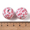 Printed Opaque Acrylic Beads AC-CBA6329-02B-02-3