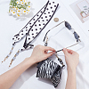 2Pcs 2 Colors Polyester & Acrylic Eyeglasses Chains AJEW-SP0006-02B-3