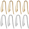 80Pcs 2 Colors 304 Stainless Steel Hoop Earrings Finding FIND-SC0012-48-1