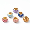 Alloy Enamel European Beads KK-B030-11G-1