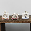 Porcelain Miniature Clock Ornaments PORC-PW0001-070-1
