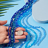 10 Strands 5 Colors Electroplate Transparent Glass Beads Strands EGLA-TA0013-78B-6