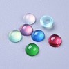 Translucent Resin Cabochons RESI-S361-10mm-M-2
