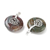 Natural Indian Agate Pendants GG-CBAF4FB-02S-B07-2