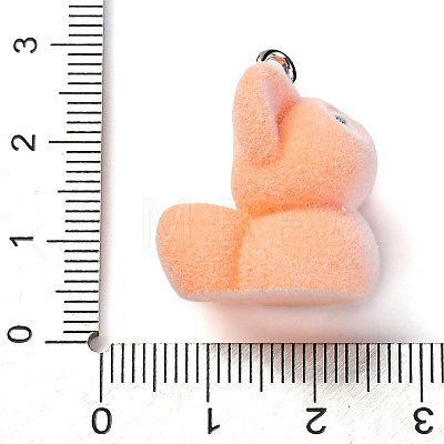 Flocky Animal Resin Pendants FIND-S001-06J-1