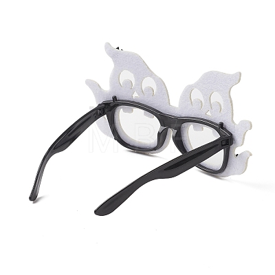 Halloween Plastic & Non-woven Fabric Glitter Glasses Frames AJEW-E053-01F-1