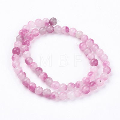 Two Tone Natural Jade Bead Strands G-R165-6mm-M1-1