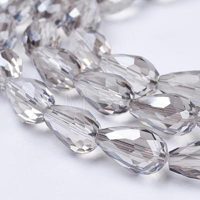 Electroplate Glass Beads Strands EGLA-D015-15x10mm-34-1