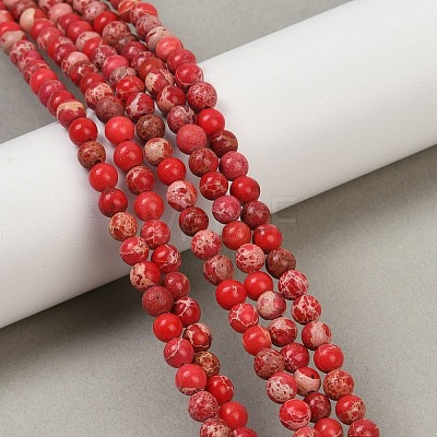 Dyed Natural Regalite/Imperial Jasper/Sea Sediment Jasper Beads Strands G-B124-C04-16-1