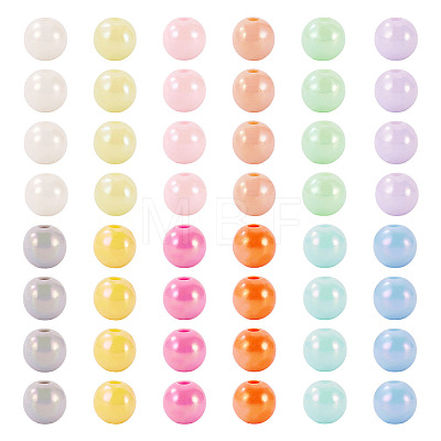 100G 357Pcs Opaque Acrylic Beads OACR-TA0004-15-1