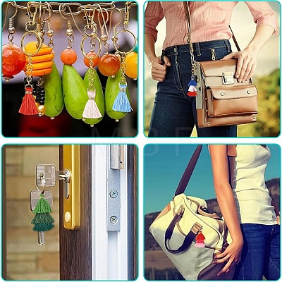 24Pcs 12 Styles Polycotton(Polyester Cotton) Tassel Pendant Decorations FIND-YW0012-77-1