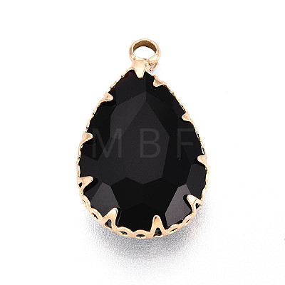 Transparent Glass Pendants KK-N283-02A-G-1