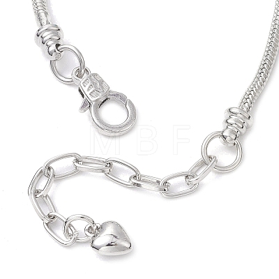 Alloy Snake Chain Charms Bracelets BJEW-JB11448-01-1