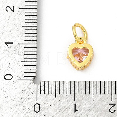 Brass Micro Pave Cubic Zirconia Pendants KK-H204-01G-02-1