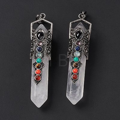 Natural Quartz Crystal Big Pendants G-H281-02D-1