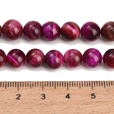 Grade AB Natural Tiger Eye Beads Strands X-G-F591-18-8mm-05-1