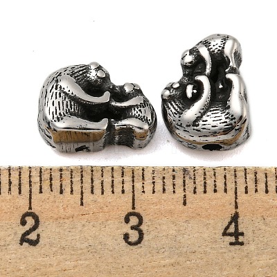 Animal 304 Stainless Steel Beads STAS-E214-11AS-03-1