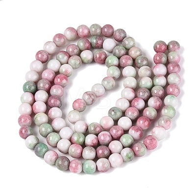 Opaque Ombre Effect Dyed Glass Beads Strands GLAA-Q106-04A-15-1
