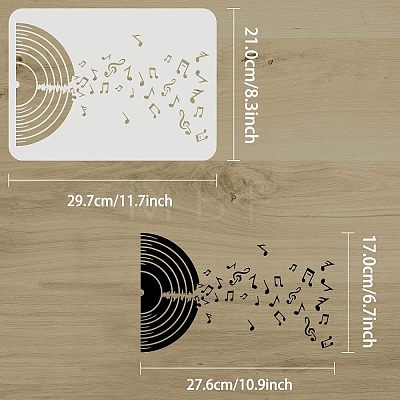 Large Plastic Reusable Drawing Painting Stencils Templates DIY-WH0202-472-1