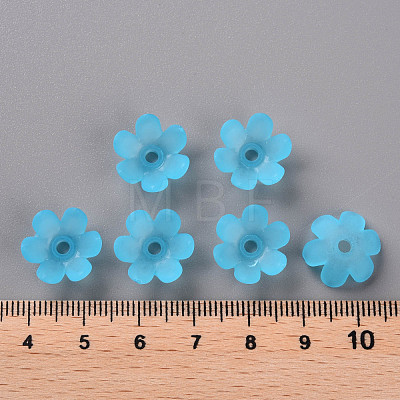 Frosted Acrylic Bead Caps MACR-S371-07A-755-1