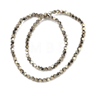 Electroplated Synthetic Non-magnetic Hematite Beads Strands G-A234-G03-01C-1