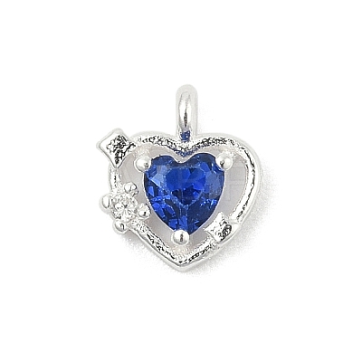 925 Sterling Silver Micro Pave Cubic Zirconia Pendants LS-STER-Q002-02F-1