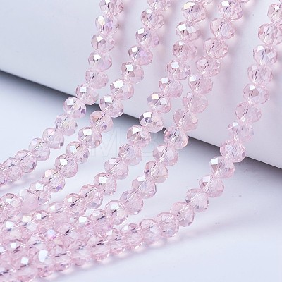 Electroplate Glass Beads Strands EGLA-A034-T10mm-B12-1