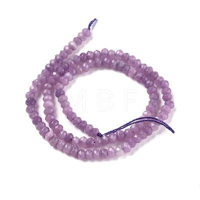 Dyed Natural Malaysia Jade Rondelle Beads Strands X-G-E316-2x4mm-39-1