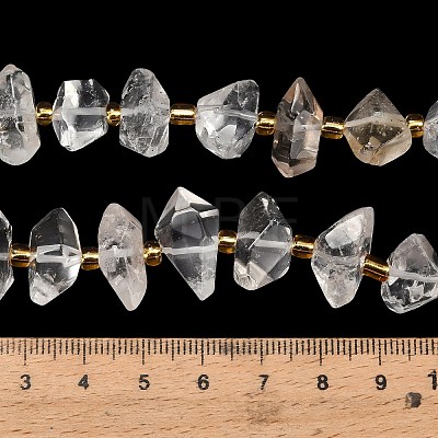 Natural Quartz Crystal Beads Strands G-F833-T02-02-1