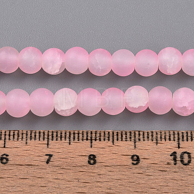Crackle Glass Beads Strands GLAA-N009-6mm-02-1