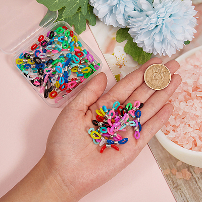 120Pcs 12 Colors Eyeglass Holders KY-CJ0001-32-1