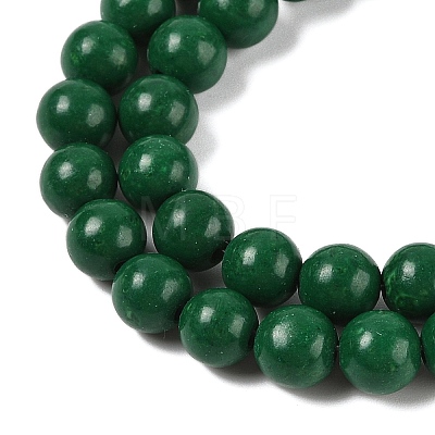 Natural Mashan Jade Round Beads Strands G-D263-8mm-XS35-1