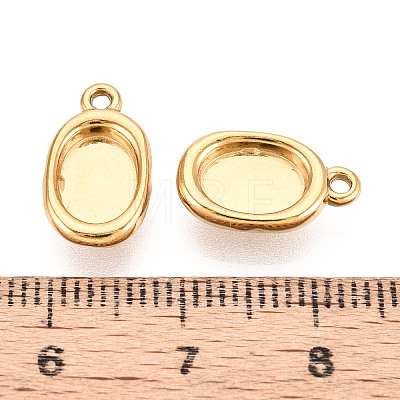 304 Stainless Steel Pendant Cabochon Settings STAS-N114-46A-G-1