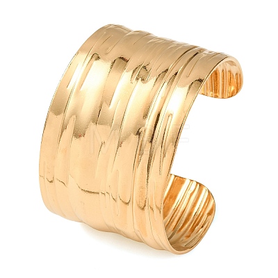 304 Stainless Steel Cuff Bangles BJEW-P382-01C-G-1