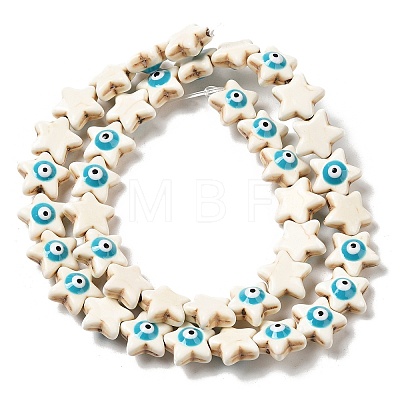 Synthetic Turquoise Enamel Beads Strands G-P507-16A-1