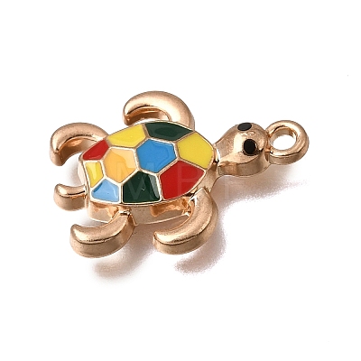 Alloy Enamel Pendants FIND-C097-01B-G-1