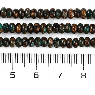 Assembled Natural Malachite & Bronzite Beads Strands G-A230-C02-01-1