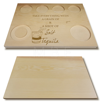Wooden Wine Serving Tray AJEW-WH0269-001-1