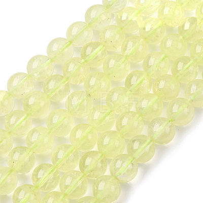 Natural Lemon Quartz(Heated) Beads Strands G-G286-A04-10mm-1