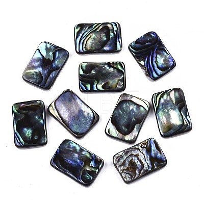 Natural Abalone Shell/Paua Shell Cabochons SSHEL-N034-76B-01-1