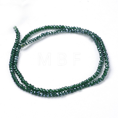 Electroplate Glass Beads Strands X-EGLA-R048-2mm-62-1