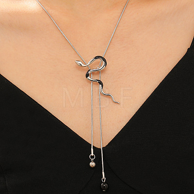 Adjustable Alloy Pendant Lariat Necklaces for Women FS-WGF503A-07-1