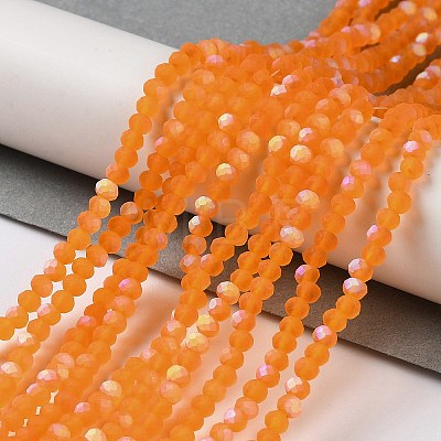 Transparent Glass Beads Strands EGLA-A044-T6mm-MB25-1