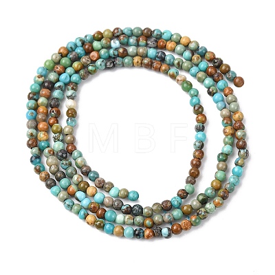 Natural Turquoise Beads Strands G-K366-G01-2mm-1