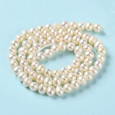 Natural Cultured Freshwater Pearl Beads Strands PEAR-E018-63-1